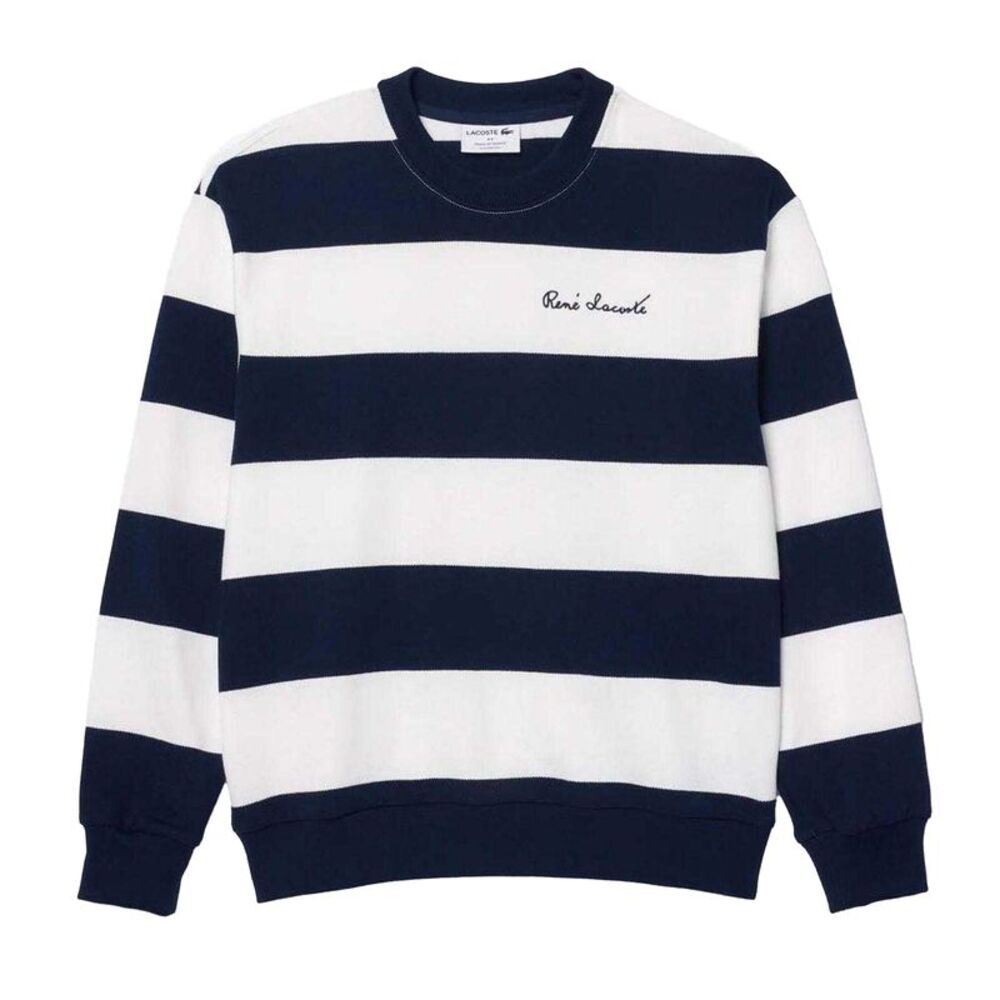 Lacoste Womens/Ladies French Made Natural Cotton Oversized Sweatshirt / Cream